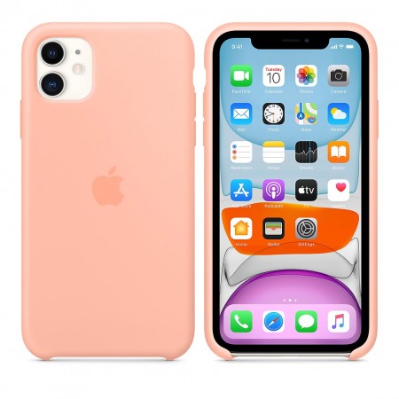 Силиконовый чехол для iPhone 11, Розовый грейпфрут фото 8