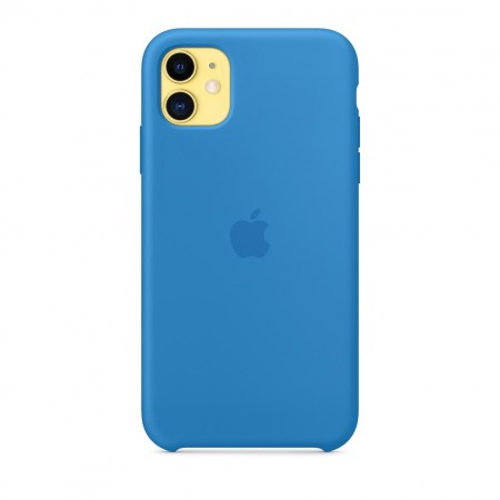 Силиконовый чехол для iPhone 11, Синяя волна фото 4