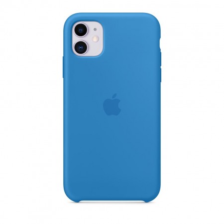 Силиконовый чехол для iPhone 11, Синяя волна фото 5