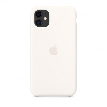 Силиконовый чехол для iPhone 11, Мягкий белый фото 2