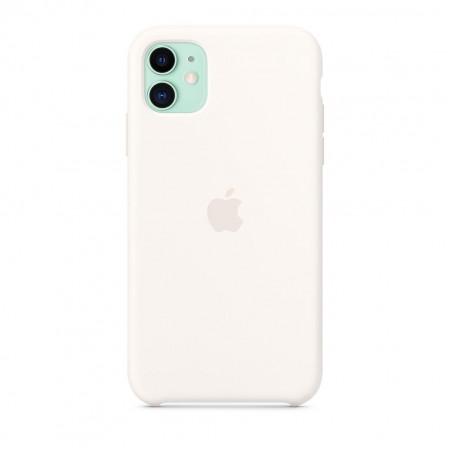 Силиконовый чехол для iPhone 11, Мягкий белый фото 3