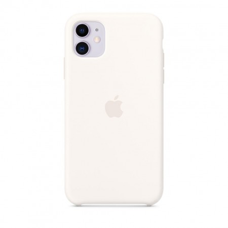 Силиконовый чехол для iPhone 11, Мягкий белый фото 5