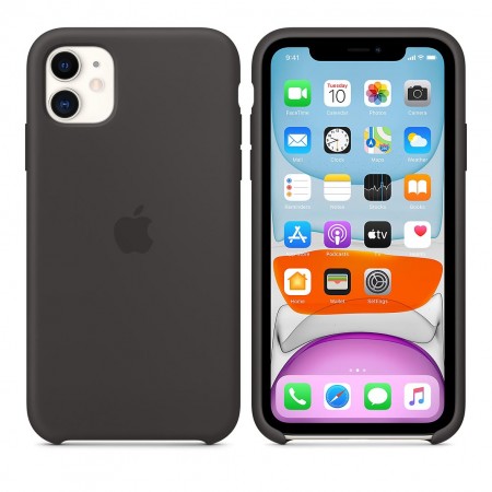 Силиконовый чехол для iPhone 11, Чёрный фото 8