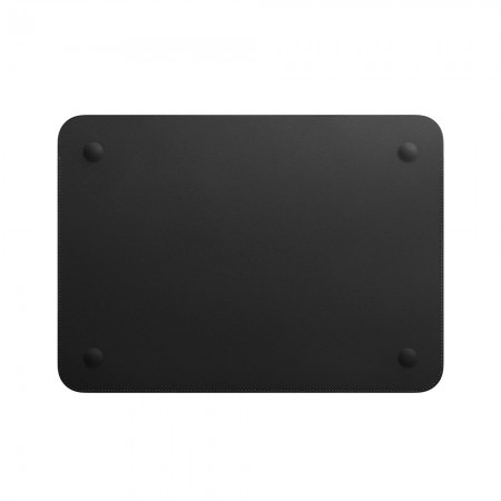 Кожаный чехол для MacBook 12, Чёрный фото 1