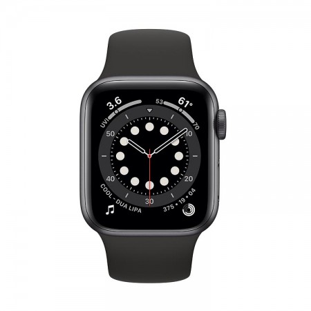 Часы Apple Watch Series 6 40mm Aluminum Case with Sport Band Space Gray/Black (Серый космос/Черный) MG133 фото 1