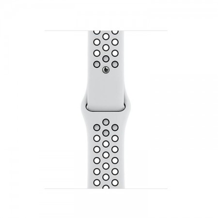 Часы Apple Watch Series 6 Nike, 40 мм, серебристый алюминий, спортивный ремешок Nike цвета «чистая платина/чёрный» фото 3
