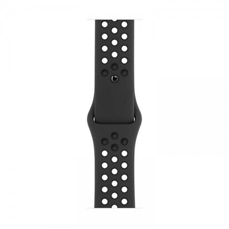 Часы Apple Watch Series 6 Nike, 44 мм, алюминий цвета «серый космос», спортивный ремешок Nike цвета «антрацитовый/чёрный» фото 3
