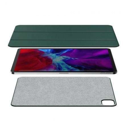 Чехол-книжка Baseus Simplism Magnetic Leather Case для iPad Pro 12.9&quot; (2020), Зелёный фото 1
