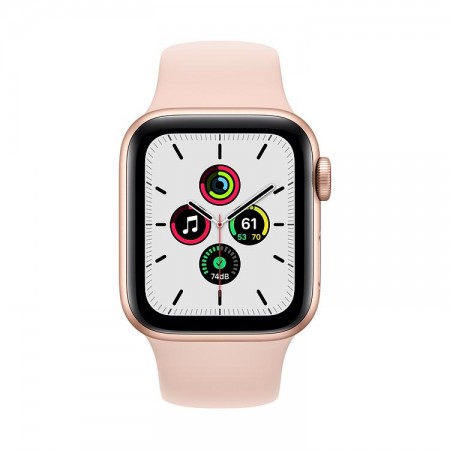 Часы Apple Watch SE GPS+Cellular 40mm Gold Aluminum Case with Pink Sand Sport Band (MYEA2) фото 1
