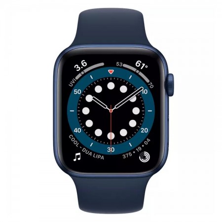 Часы Apple Watch Series 6 GPS + Cellular 44mm Blue Aluminum Case with Deep Navy Sport Band (M07J3) фото 1