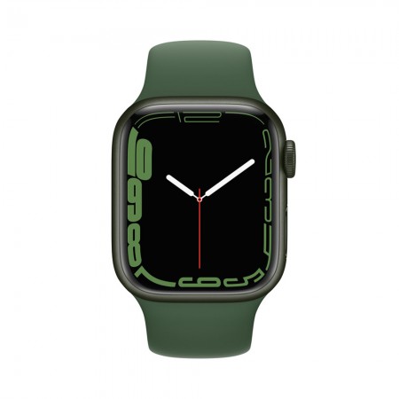 Часы Apple Watch Series 7 GPS 41mm Green Aluminum Case with Green Sport Band (MKN03LL/A) фото 1