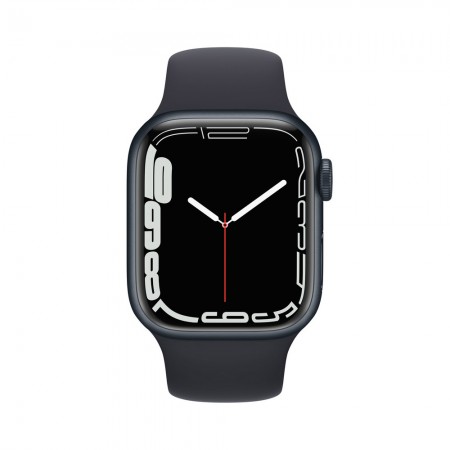 Часы Apple Watch Series 7 GPS 41mm Aluminum Case with Midnightl Sport Band, Темная ночь (MKMX3LL/A) фото 1