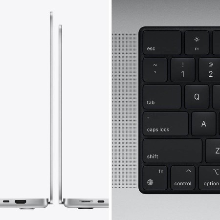Ноутбук Apple MacBook Pro 14&quot; Late 2021(Apple M1 Pro, RAM 16 ГБ, SSD 512 ГБ, Apple graphics 14-core), Серебристый (MKGR3) фото 4