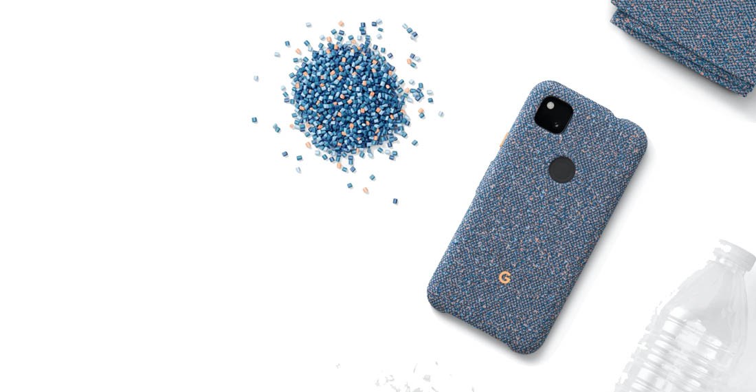 Чехол Google Pixel 4a Fabric Case, Blue Confetti  фото