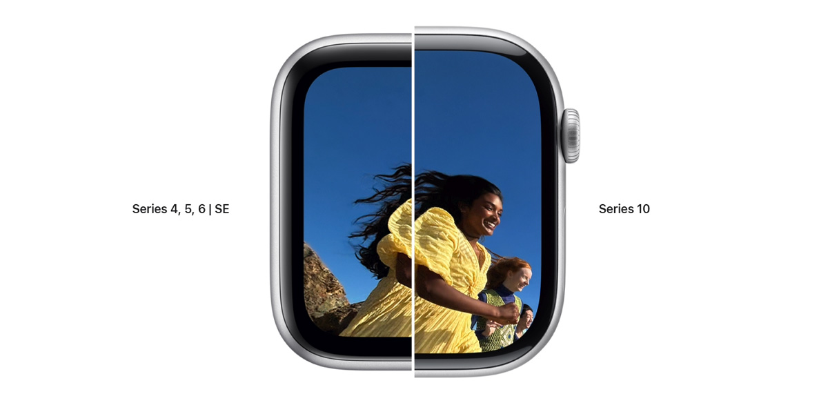 Apple Watch Series 10, 42mm, Jet Black Aluminum Case, Black Sport Band, S/M  фото