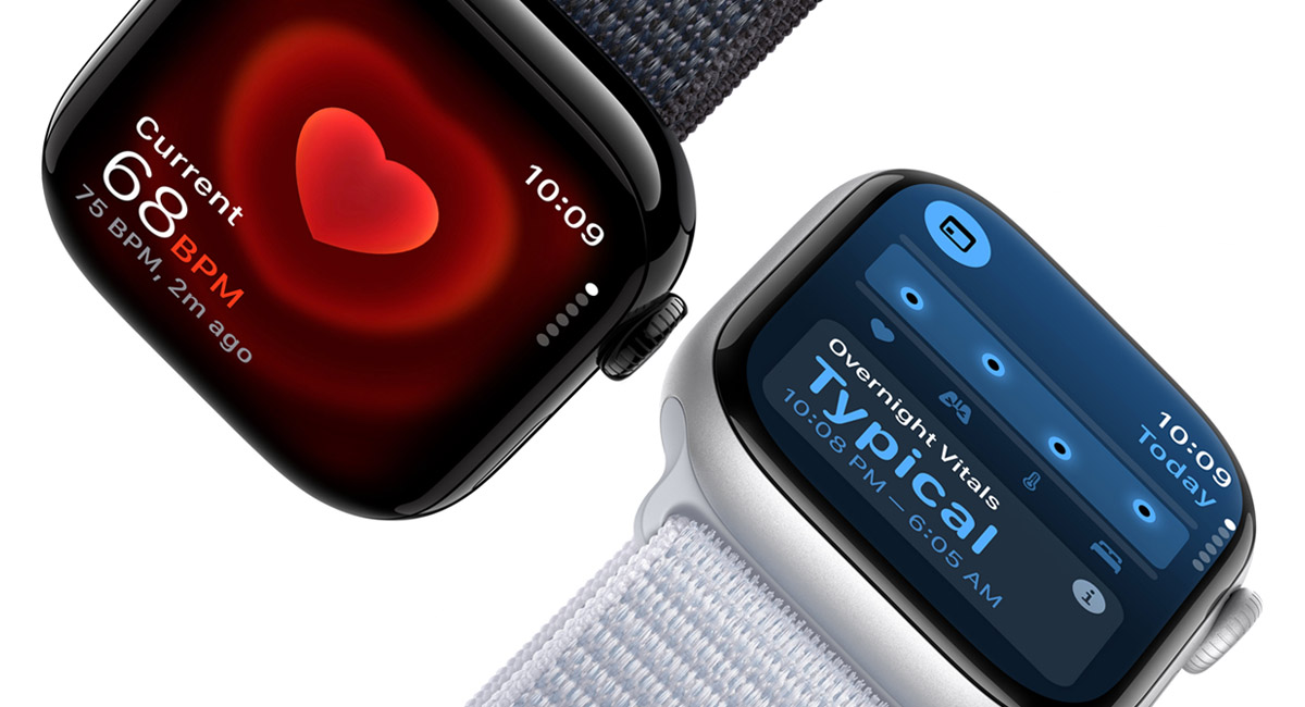 Apple Watch Series 10, 42mm, Jet Black Aluminum Case, Black Sport Band, S/M  фото