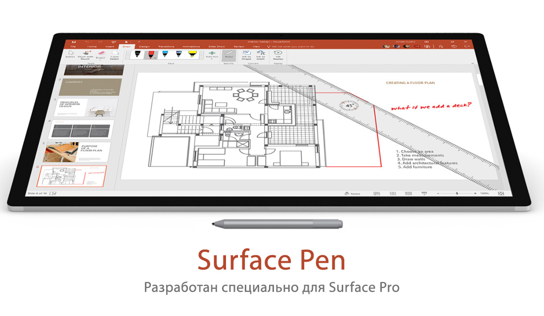 Стилус Microsoft Surface Pen, Black  фото
